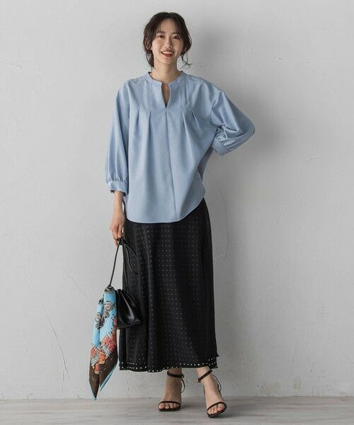 Droite lautreamont / ドロワットロートレアモン シャツ・ブラウス | 【WEB限定】タンブラーブッチャーブラウス | 詳細8