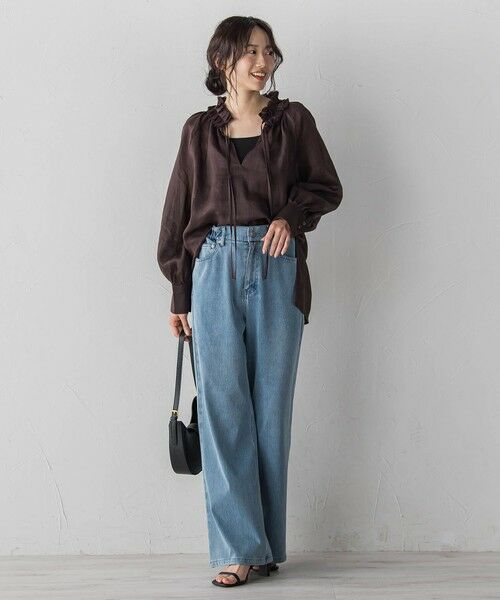 Droite lautreamont / ドロワットロートレアモン シャツ・ブラウス | ラスターラミーカルゼブラウス | 詳細12