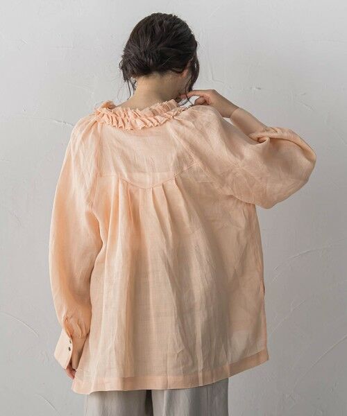 Droite lautreamont / ドロワットロートレアモン シャツ・ブラウス | ラスターラミーカルゼブラウス | 詳細19