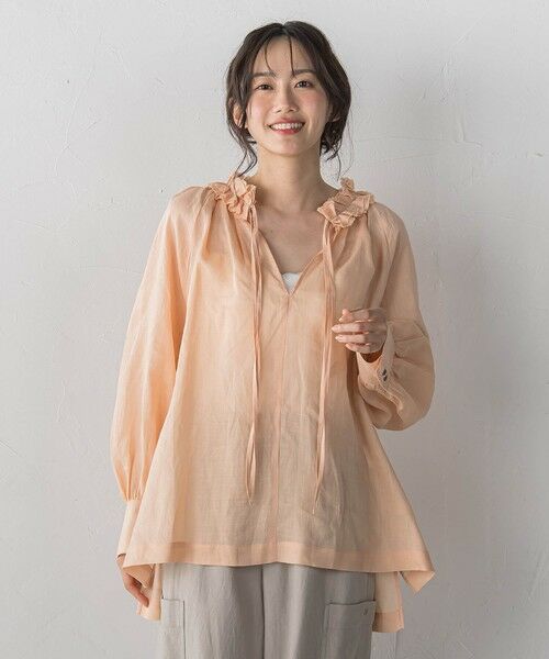 Droite lautreamont / ドロワットロートレアモン シャツ・ブラウス | ラスターラミーカルゼブラウス | 詳細20