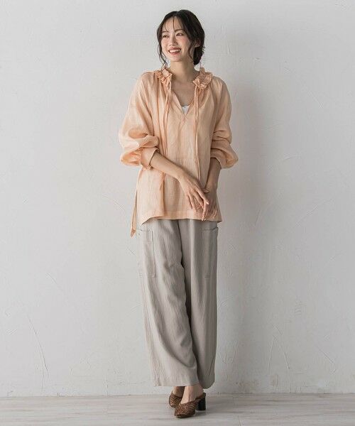 Droite lautreamont / ドロワットロートレアモン シャツ・ブラウス | ラスターラミーカルゼブラウス | 詳細21