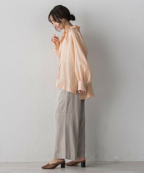 Droite lautreamont / ドロワットロートレアモン シャツ・ブラウス | ラスターラミーカルゼブラウス | 詳細22