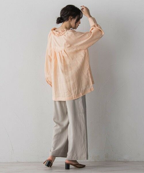 Droite lautreamont / ドロワットロートレアモン シャツ・ブラウス | ラスターラミーカルゼブラウス | 詳細23