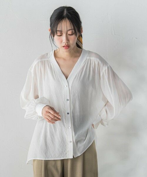 Droite lautreamont / ドロワットロートレアモン カーディガン・ボレロ | TR強撚気流染めカーディガン | 詳細1