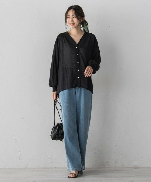 Droite lautreamont / ドロワットロートレアモン カーディガン・ボレロ | TR強撚気流染めカーディガン | 詳細10