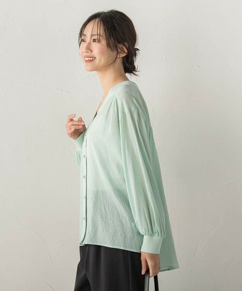 Droite lautreamont / ドロワットロートレアモン カーディガン・ボレロ | TR強撚気流染めカーディガン | 詳細14