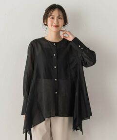 Droite lautreamont / ドロワットロートレアモン シャツ・ブラウス | ヘムフレアシアーチュニックブラウス