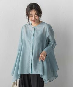 Droite lautreamont / ドロワットロートレアモン シャツ・ブラウス | ヘムフレアシアーチュニックブラウス