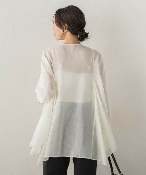 Droite lautreamont / ドロワットロートレアモン シャツ・ブラウス | ヘムフレアシアーチュニックブラウス | 詳細3