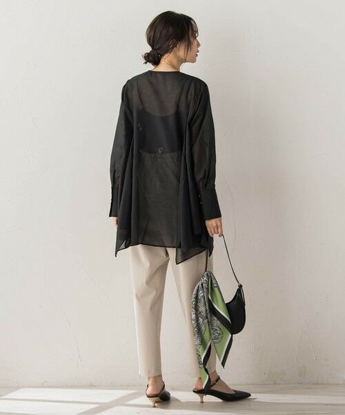 Droite lautreamont / ドロワットロートレアモン シャツ・ブラウス | ヘムフレアシアーチュニックブラウス | 詳細14