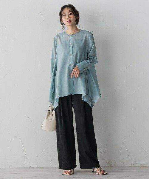 Droite lautreamont / ドロワットロートレアモン シャツ・ブラウス | ヘムフレアシアーチュニックブラウス | 詳細18