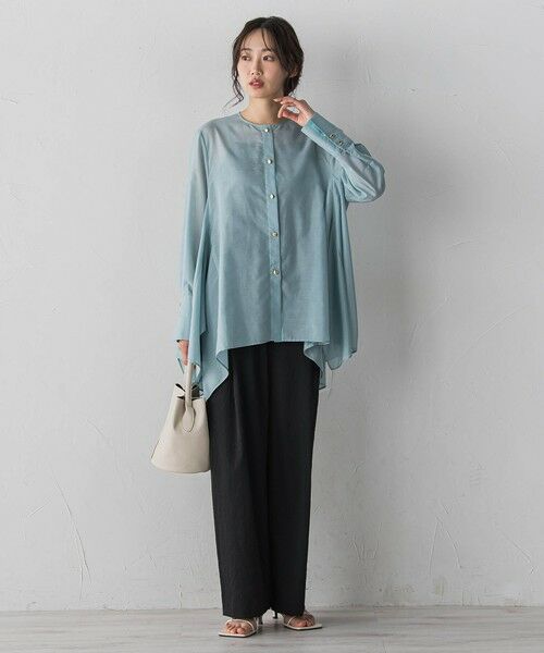 Droite lautreamont / ドロワットロートレアモン シャツ・ブラウス | ヘムフレアシアーチュニックブラウス | 詳細19