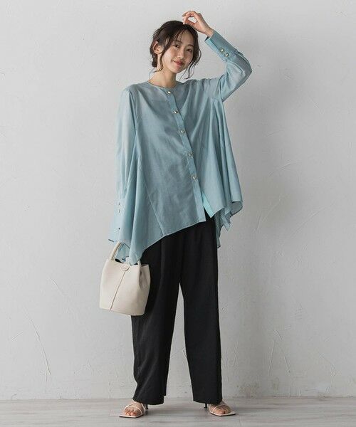 Droite lautreamont / ドロワットロートレアモン シャツ・ブラウス | ヘムフレアシアーチュニックブラウス | 詳細20