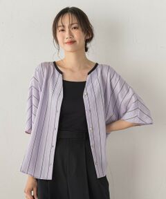 Droite lautreamont / ドロワットロートレアモン シャツ・ブラウス | ドビーストライプブラウス