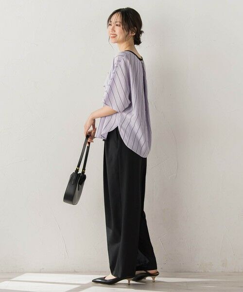 Droite lautreamont / ドロワットロートレアモン シャツ・ブラウス | ドビーストライプブラウス | 詳細4