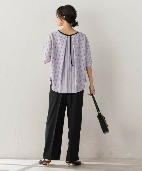Droite lautreamont / ドロワットロートレアモン シャツ・ブラウス | ドビーストライプブラウス | 詳細5