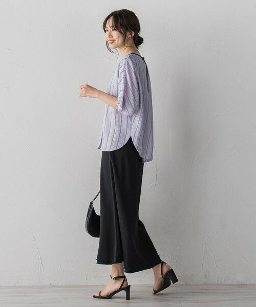 Droite lautreamont / ドロワットロートレアモン シャツ・ブラウス | ドビーストライプブラウス | 詳細9