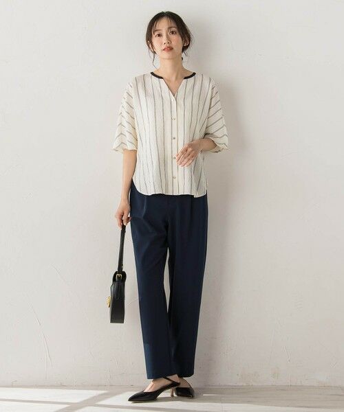 Droite lautreamont / ドロワットロートレアモン シャツ・ブラウス | ドビーストライプブラウス | 詳細16