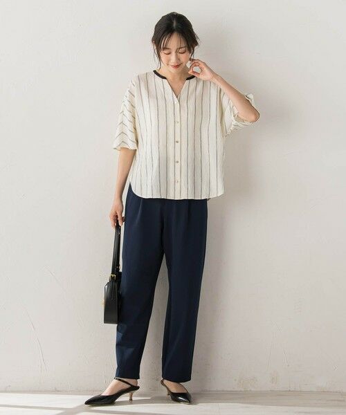 Droite lautreamont / ドロワットロートレアモン シャツ・ブラウス | ドビーストライプブラウス | 詳細18