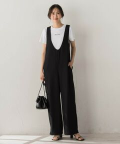 Droite lautreamont / ドロワットロートレアモン ロング・マキシ丈ワンピース | Uネックオールインワン