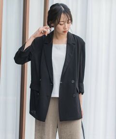 Droite lautreamont / ドロワットロートレアモン テーラードジャケット | シアーライトジャケット