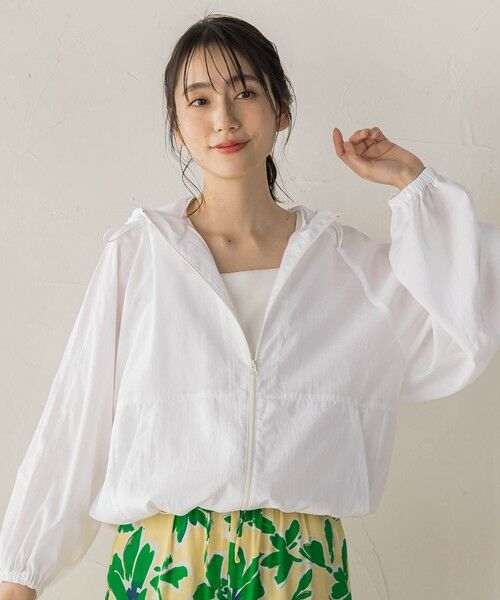 Droite lautreamont / ドロワットロートレアモン テーラードジャケット | ECOブライトローン撥水ブルゾン（オフホワイト）