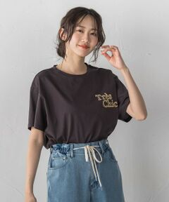 Droite lautreamont / ドロワットロートレアモン カットソー | フロッキーロゴTシャツ