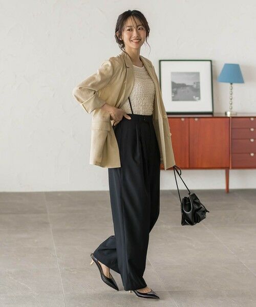 Droite lautreamont / ドロワットロートレアモン その他パンツ | サスペンダー付き2タックパンツ | 詳細10