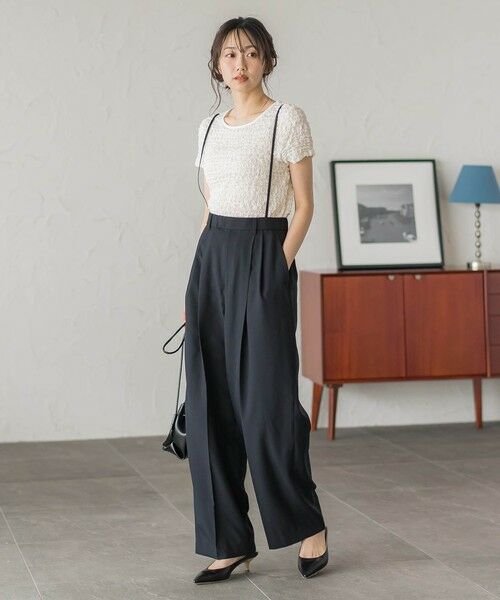 Droite lautreamont / ドロワットロートレアモン その他パンツ | サスペンダー付き2タックパンツ | 詳細7