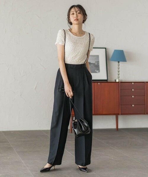 Droite lautreamont / ドロワットロートレアモン その他パンツ | サスペンダー付き2タックパンツ | 詳細9