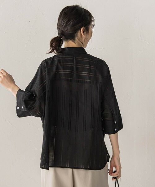 Droite lautreamont / ドロワットロートレアモン シャツ・ブラウス | 【WEB限定】T/Cストライプブラウス | 詳細10