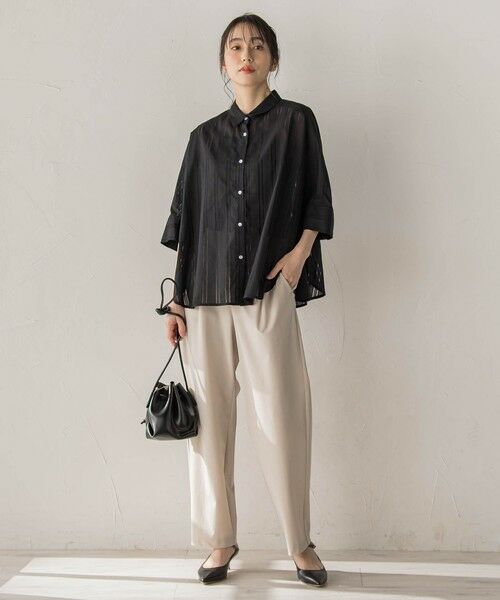 Droite lautreamont / ドロワットロートレアモン シャツ・ブラウス | 【WEB限定】T/Cストライプブラウス | 詳細11