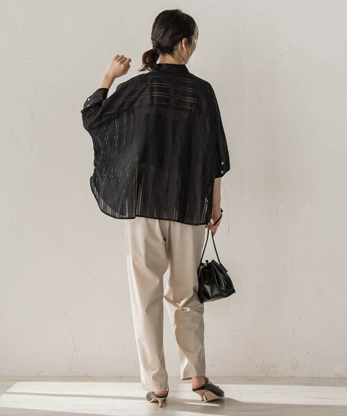 Droite lautreamont / ドロワットロートレアモン シャツ・ブラウス | 【WEB限定】T/Cストライプブラウス | 詳細12