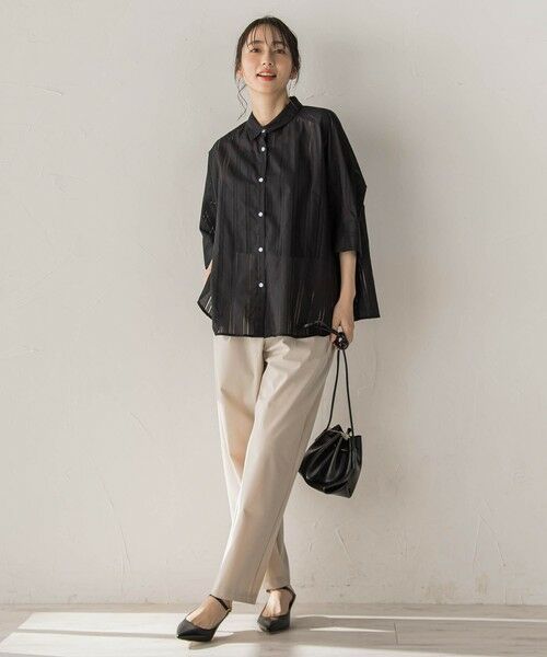 Droite lautreamont / ドロワットロートレアモン シャツ・ブラウス | 【WEB限定】T/Cストライプブラウス | 詳細13