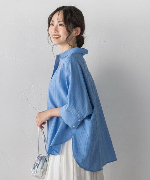 Droite lautreamont / ドロワットロートレアモン シャツ・ブラウス | 【WEB限定】T/Cストライプブラウス | 詳細15