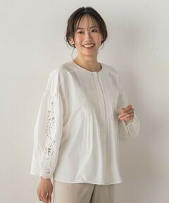 Droite lautreamont / ドロワットロートレアモン シャツ・ブラウス | フラワーエンブロイダリーブラウス