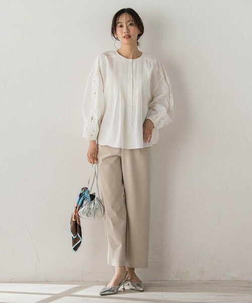 Droite lautreamont / ドロワットロートレアモン シャツ・ブラウス | フラワーエンブロイダリーブラウス | 詳細6