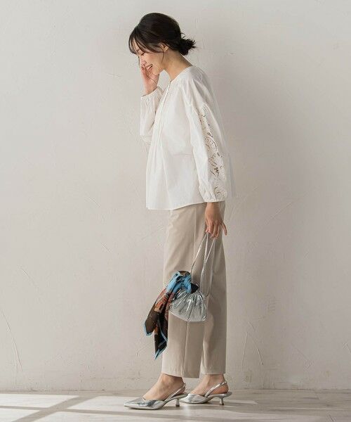 Droite lautreamont / ドロワットロートレアモン シャツ・ブラウス | フラワーエンブロイダリーブラウス | 詳細7