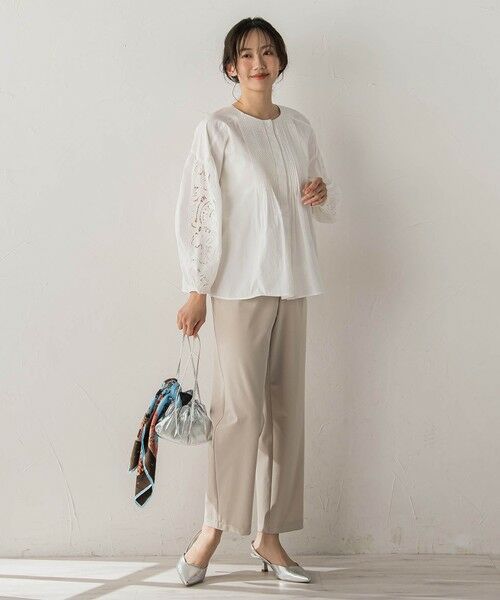 Droite lautreamont / ドロワットロートレアモン シャツ・ブラウス | フラワーエンブロイダリーブラウス | 詳細9