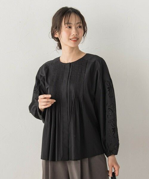 Droite lautreamont / ドロワットロートレアモン シャツ・ブラウス | フラワーエンブロイダリーブラウス | 詳細13