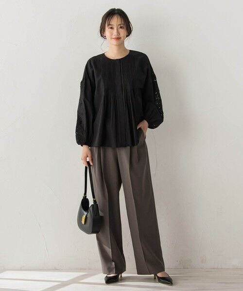 Droite lautreamont / ドロワットロートレアモン シャツ・ブラウス | フラワーエンブロイダリーブラウス | 詳細14