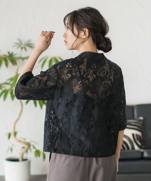 Droite lautreamont / ドロワットロートレアモン シャツ・ブラウス | PAISLEY COTTON LACEブラウス | 詳細10