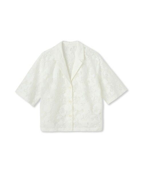 Droite lautreamont / ドロワットロートレアモン シャツ・ブラウス | PAISLEY COTTON LACEブラウス | 詳細11