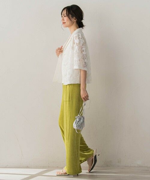 Droite lautreamont / ドロワットロートレアモン シャツ・ブラウス | PAISLEY COTTON LACEブラウス | 詳細5