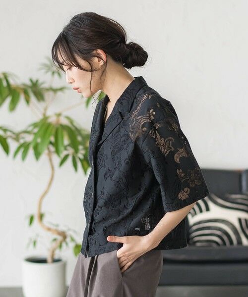 Droite lautreamont / ドロワットロートレアモン シャツ・ブラウス | PAISLEY COTTON LACEブラウス | 詳細9