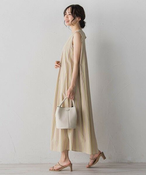 Droite lautreamont / ドロワットロートレアモン ロング・マキシ丈ワンピース | MULTI COTTONストライプワンピース | 詳細7