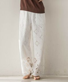 Droite lautreamont / ドロワットロートレアモン その他パンツ | カットワーク刺繍レースパンツ