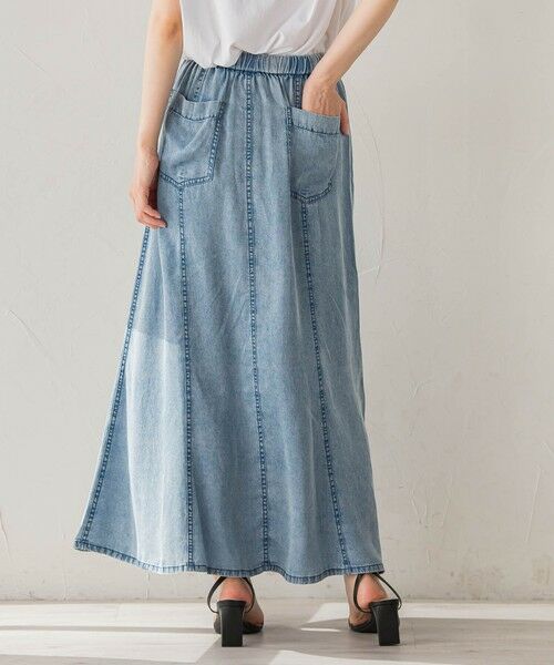 Droite lautreamont / ドロワットロートレアモン ミニ・ひざ丈スカート | Air DENIM マーメイドスカート | 詳細3