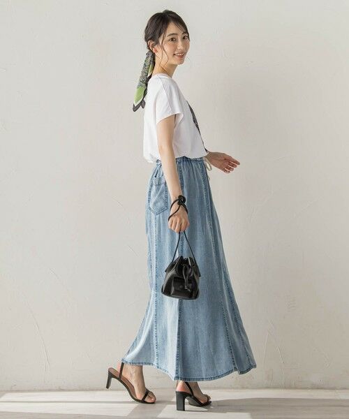 Droite lautreamont / ドロワットロートレアモン ミニ・ひざ丈スカート | Air DENIM マーメイドスカート | 詳細6