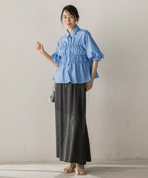 Droite lautreamont / ドロワットロートレアモン ミニ・ひざ丈スカート | Air DENIM マーメイドスカート | 詳細21